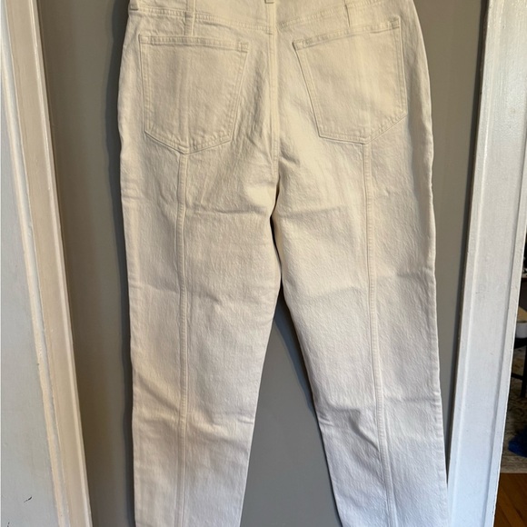 NWT Women's High-Waisted Cream Jeans - Picture 9 of 11